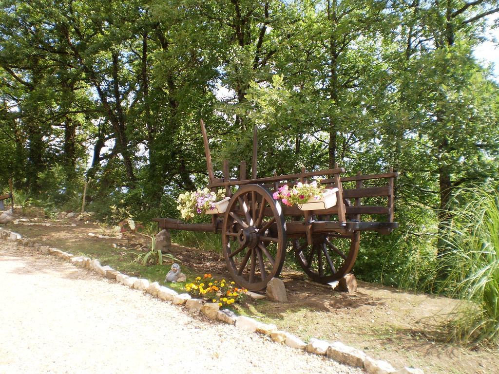 Bed and Breakfast Les Roziers - Roulotte à Bagnac Extérieur photo